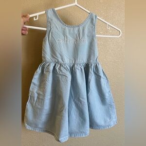 Toddler Girls Lightweight Denim Wide Leg Romper
